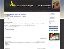 Tablet Screenshot of callifeadvocates.org